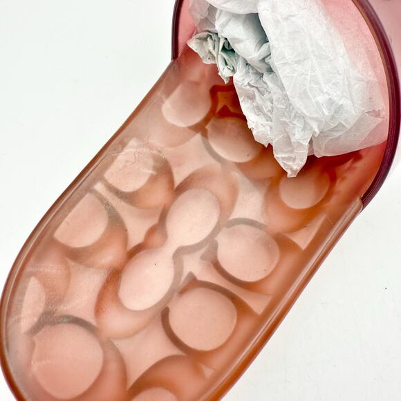 Coach Womens Ulyssa Jelly Sandals Slides US 5 EU 35.5 Pink EUC - Picture 13 of 13